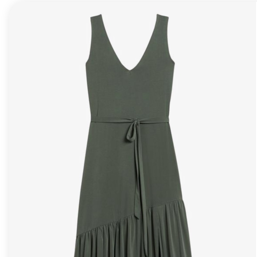 Sandwash Modal Midi Dress (Green) - New